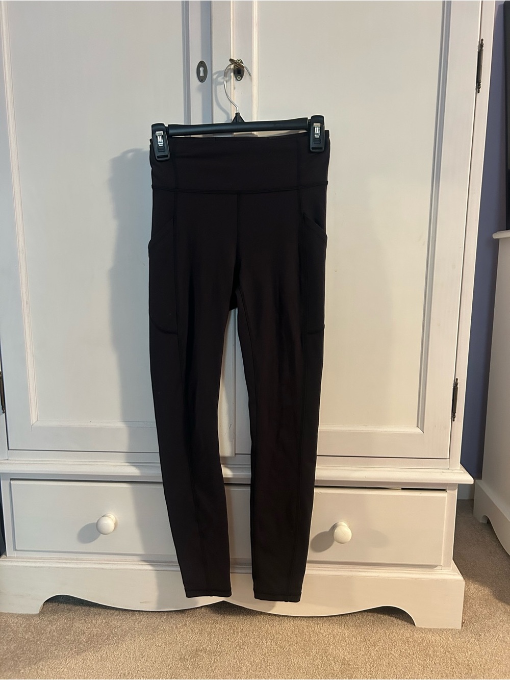 Lululemon Black Align Leggings with Waistband and Pockets